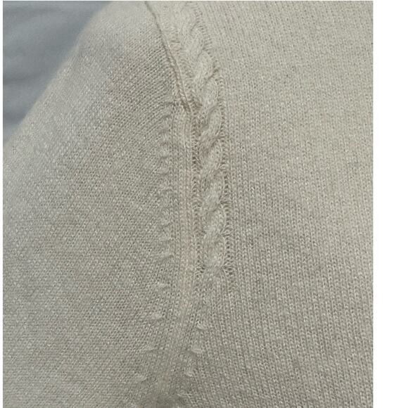 Banana Republic BR Wool Cream Sweater Knit Rope Accent size S Filpucci Italian - Picture 3 of 10